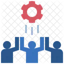 Teamarbeit Zusammenarbeit Kultur Symbol