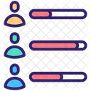 Teamfahigkeit Mitarbeiterleistung Mitarbeiterdiagramm Symbol