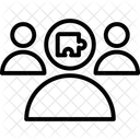 Gruppe Leiter Projektteam Symbol