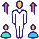 Teammotivation Gruppenmotivation Ermutigung Symbol