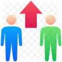 Teamwork People Arrow Icon