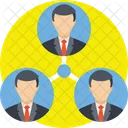 Team Teamwork Connections Icon