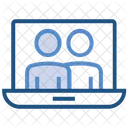 Laptop Online Business Notebook Icon