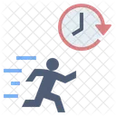 Time Management Active Hurry Icon