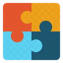 Teamwork Puzzle Solve Icon