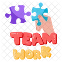 Puzzle Pieces Jigsaw Game Team Collaboration Icon
