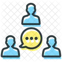 Teamwork Communication Business Plan Businessman Icon
