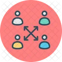 Teamwork Cooperation Support Collaboration Icon
