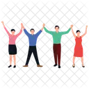 Teamwork Office Staff Official People Icon