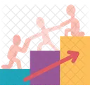 Teamwork Step Team Icon