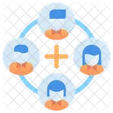 Teamwork Group Management Icon