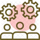 Teamwork Collaborative Work Group Cooperation Icon