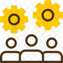 Teamwork Collaborative Work Group Cooperation Icon