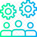 Teamwork Collaborative Work Group Cooperation Icon