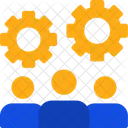 Teamwork Collaborative Work Group Cooperation Icon