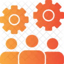 Teamwork Collaborative Work Group Cooperation Icon