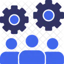 Teamwork Collaborative Work Group Cooperation Icon