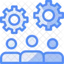 Teamwork Collaborative Work Group Cooperation Icon