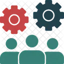 Teamwork Collaborative Work Group Cooperation Icon