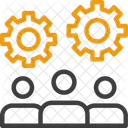 Teamwork Collaborative Work Group Cooperation Icon