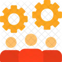Teamwork Collaborative Work Group Cooperation Icon
