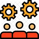 Teamwork Collaborative Work Group Cooperation Icon