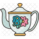 Teapot Butterfly Design Icon