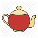 Teapot Tea Kettle Pewter Icon
