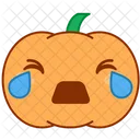 Tear Sad Pumpkin Icon