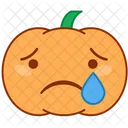 Tear Sad Pumpkin Icon