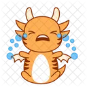 Tear Unhappy Sticker Icon