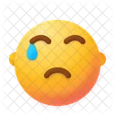 Tear Emoji Face Icon