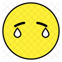 Tear Face Emoji Icon