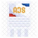 Tear Off Ads Advertising Promotion Icon