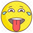 Laughter Emoji Joy Teary Expression Emotag Icon