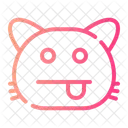 Tease Emoji Cat Animal Icon