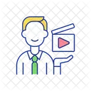 Teaser Video Business Icon