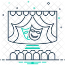 Teatro Escenario Escenario Proyector Icono