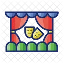 Teatro Escenario Juego Icono
