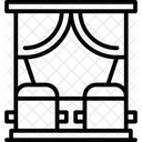 Teatro Cortinas Circo Icono