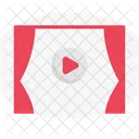 Escenario Teatro Pelicula Icono