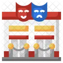 Teatro Entretenimiento Construccion Icono