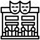 Teatro Entretenimiento Construccion Icono