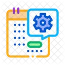 Technical Day Calendar Icon