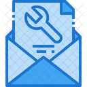 Email Technical Support Wrench Icon