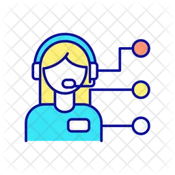 Technical support agent  Icon