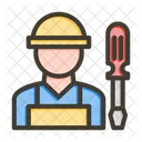 Man Engineer Worker Icon