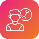 Technician Customer Support Icon