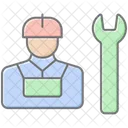 Technician Lineal Color Icon Icon