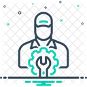 Technician Repair Wrench Icon